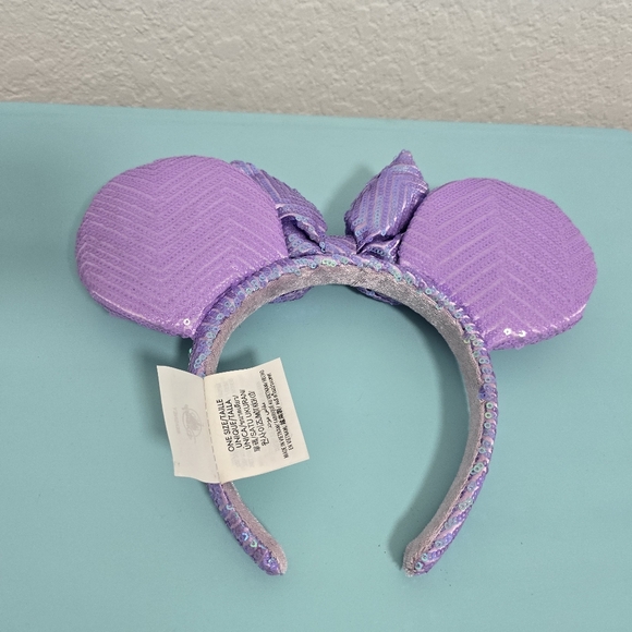 Pair of Official Disney Minnie Ears in pink and violet - Picture 8 of 8